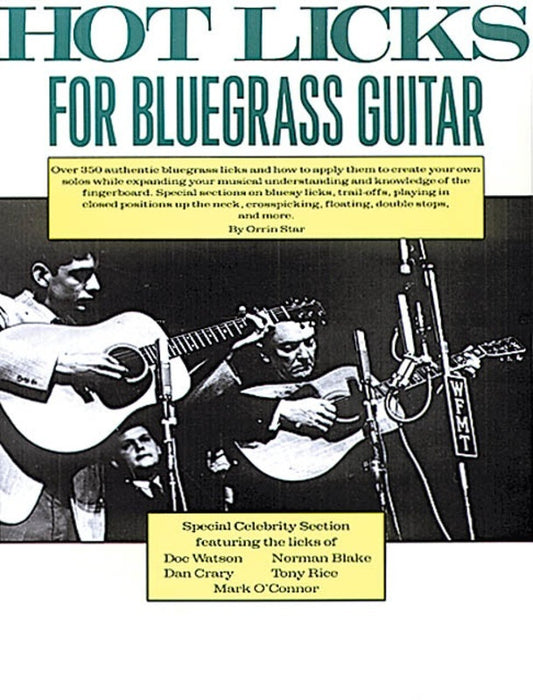 Hot Licks For Bluegrass Guitar (Softcover Book)