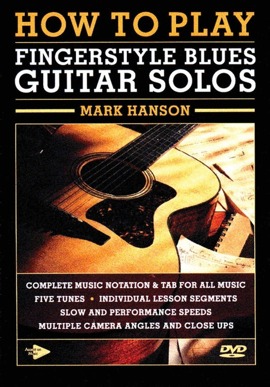 How To Play Fingerstyle Blues Guitar Solos DVD (DVD Only)
