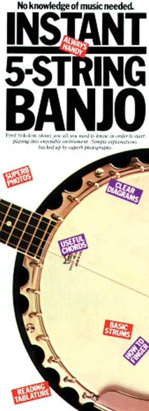 Instant 5 String Banjo (Softcover Book)