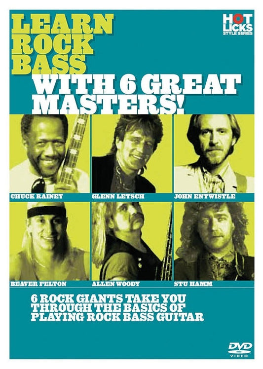 Learn Rock Bass With 6 Great Masters DVD (DVD Only)