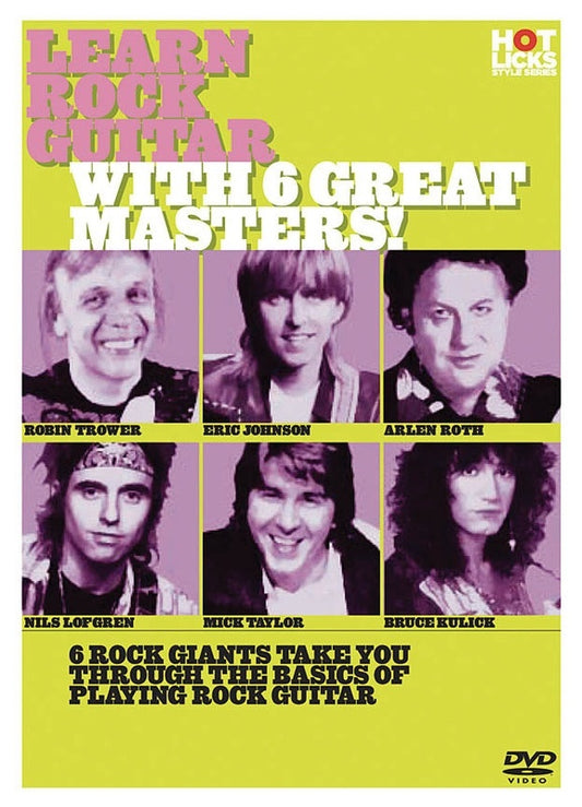Learn Rock Guitar With 6 Great Masters DVD (DVD Only)