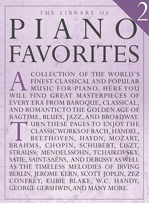 Library Of Piano Favourites Book 2 (Spiral Bound Book)