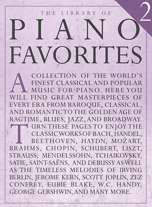 Library Of Piano Favourites Book 2 (Spiral Bound Book)
