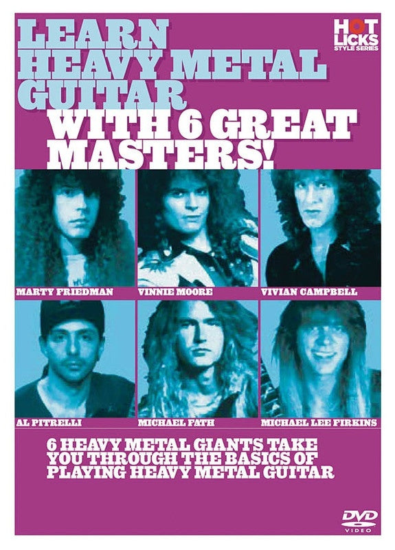 Learn Heavy Metal Guitar With 6 Great Masters DVD (DVD Only)