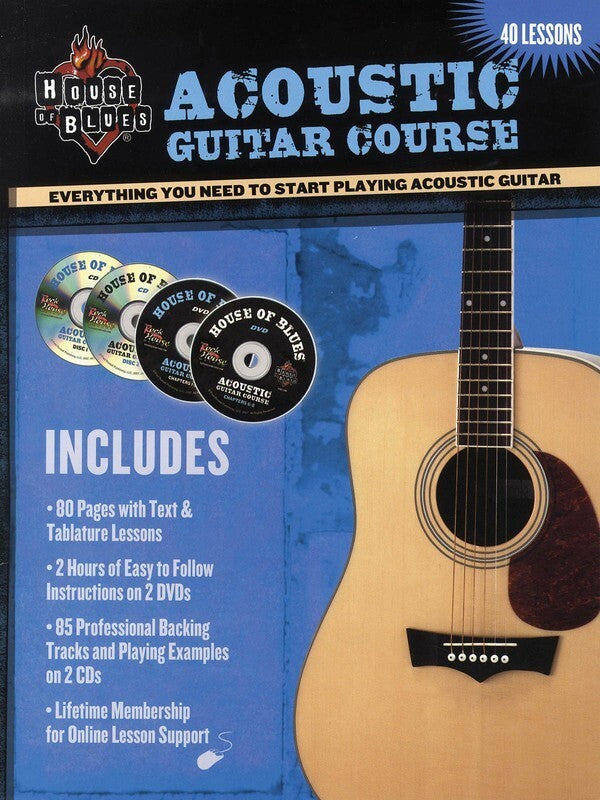 House Of Blues Acoustic Guitar Book/2CD/2DVD (Softcover Book/CD/DVD)