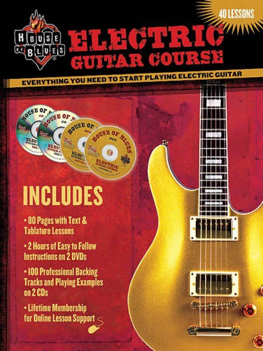 House of Blues Electric Guitar BK 2CD 2DVD GTR by Rock House