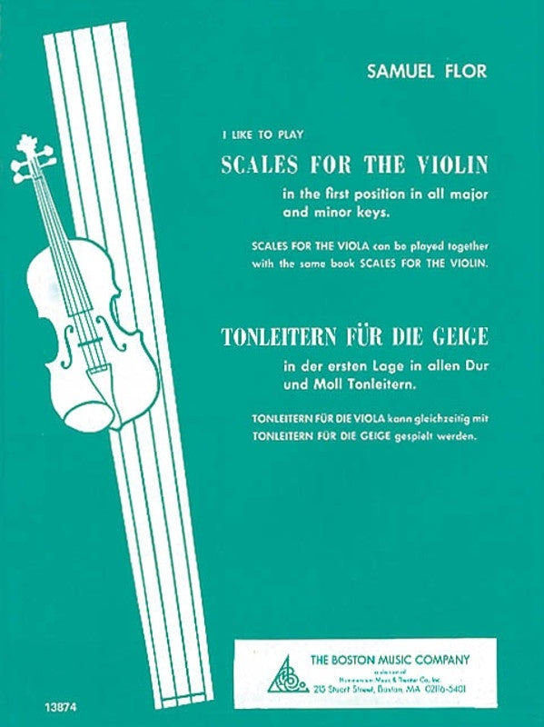 I Like To Play Scales For The Violin (Softcover Book)