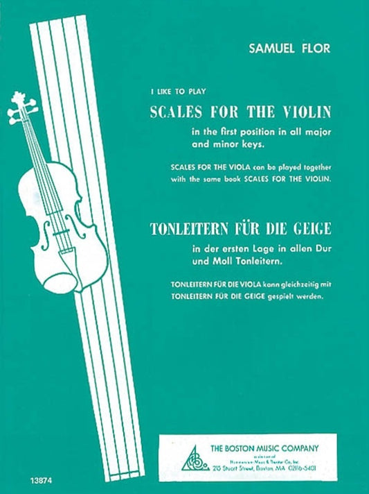 I Like To Play Scales For The Violin (Softcover Book)