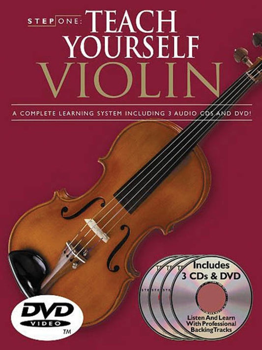 Step One Teach Yourself Violin Book/3CDs/DVD (Softcover Book/CD/DVD)
