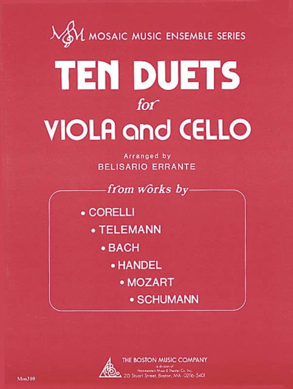 10 Duets For Viola And Cello Arr Errante (Softcover Book)