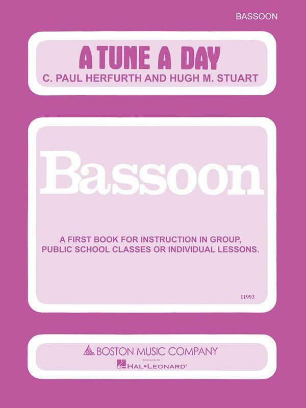 A Tune A Day Bassoon Book 1 by C. Paul Herfurth, 56 Pages, Boston Music