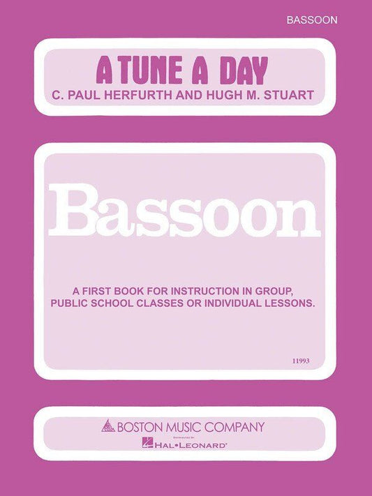 A Tune A Day Bassoon Book 1 by C. Paul Herfurth, 56 Pages, Boston Music