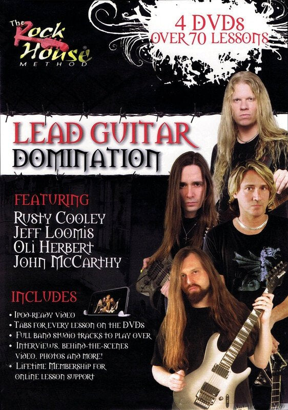 Lead Guitar Domination — 4-DVD Set (Rock House)