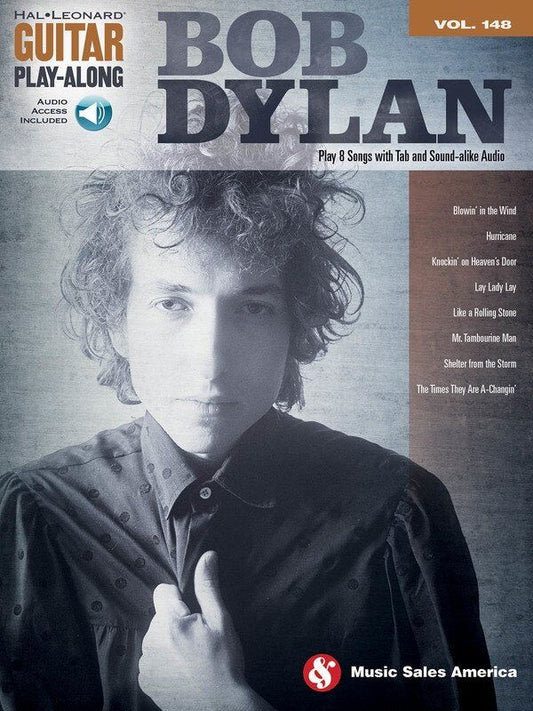 Bob Dylan Guitar Play-Along V148 BK/OLA - 8 Songs with Audio Access, Standard Notation & TAB, 48 Pages, Hal Leonard