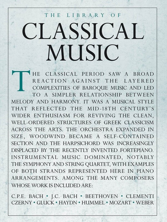 The Library of Classical Music for Piano Solo - 352 Pages, Includes Works by Beethoven, Mozart, Haydn, and More