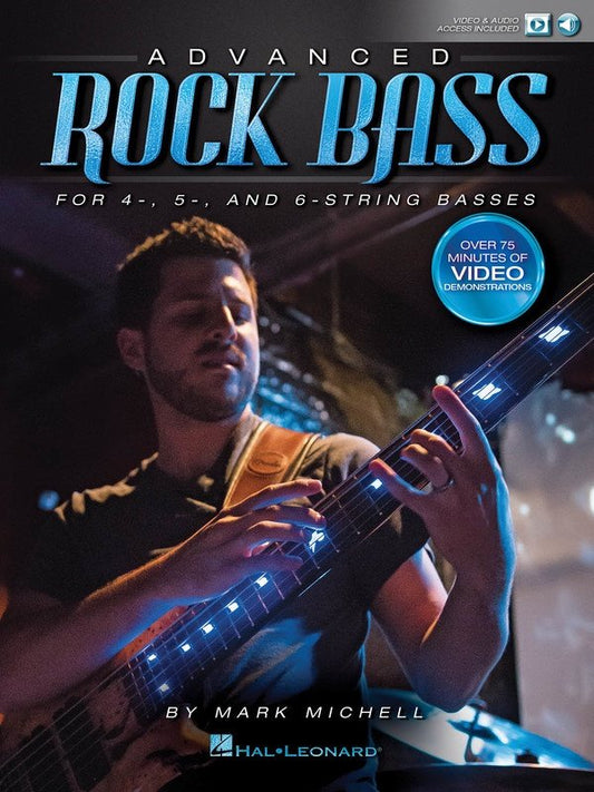 Advanced Rock Bass — Book/Online Audio, Bass TAB (Hal Leonard)