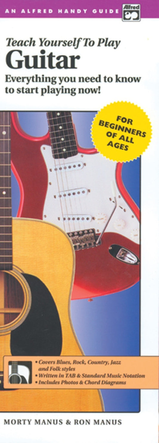 Alfred's Teach Yourself To Play Guitar Book/CD