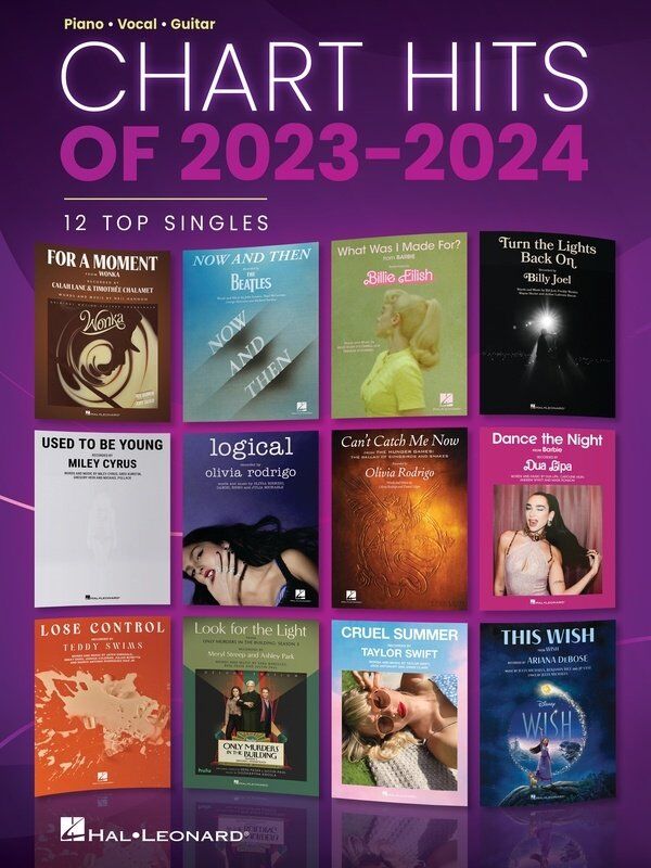 Chart Hits of 2023-2024 Piano, Vocal & Guitar Songbook