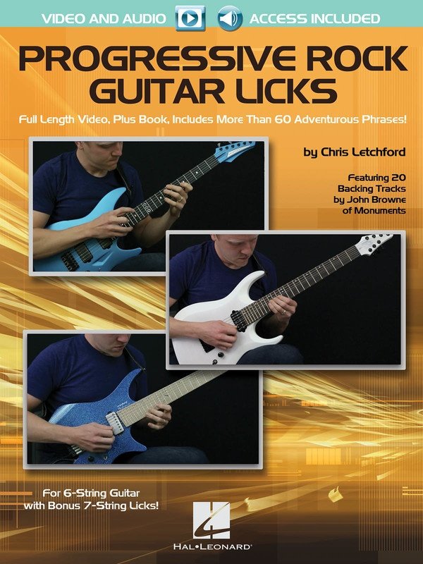 Progressive Rock Guitar Licks — Book/Online Media, Guitar TAB (Hal Leonard)