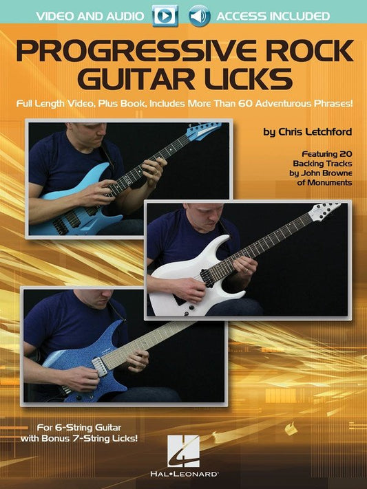 Progressive Rock Guitar Licks — Book/Online Media, Guitar TAB (Hal Leonard)