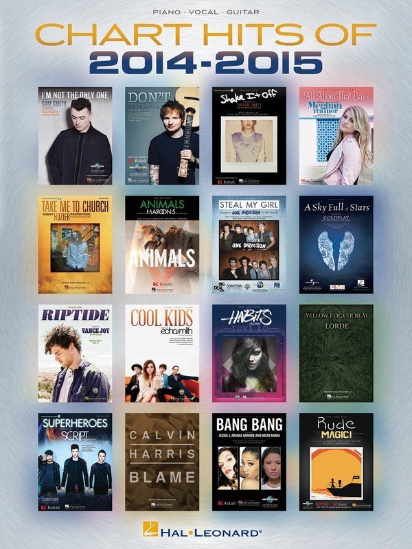 Chart Hits of 2014–2015 — Piano, Vocal & Guitar (Hal Leonard)
