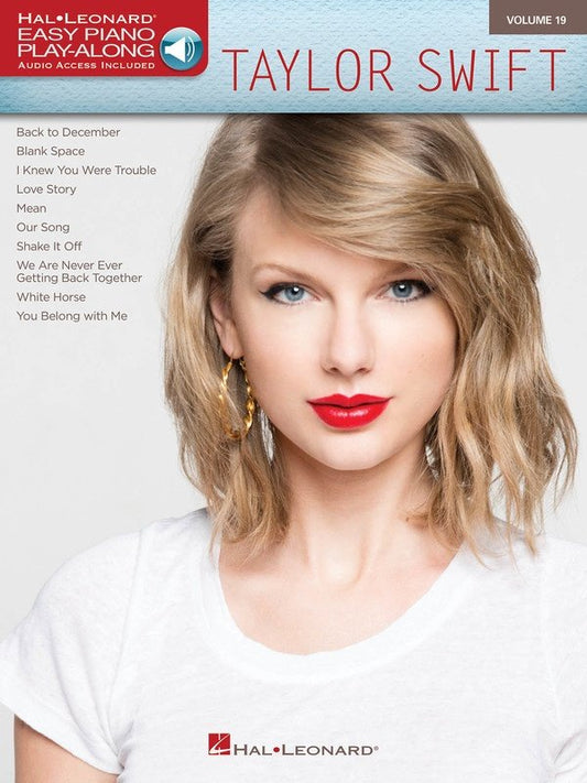 Taylor Swift — Easy Piano Play-Along Vol. 19, Book/Online Audio (Hal Leonard)