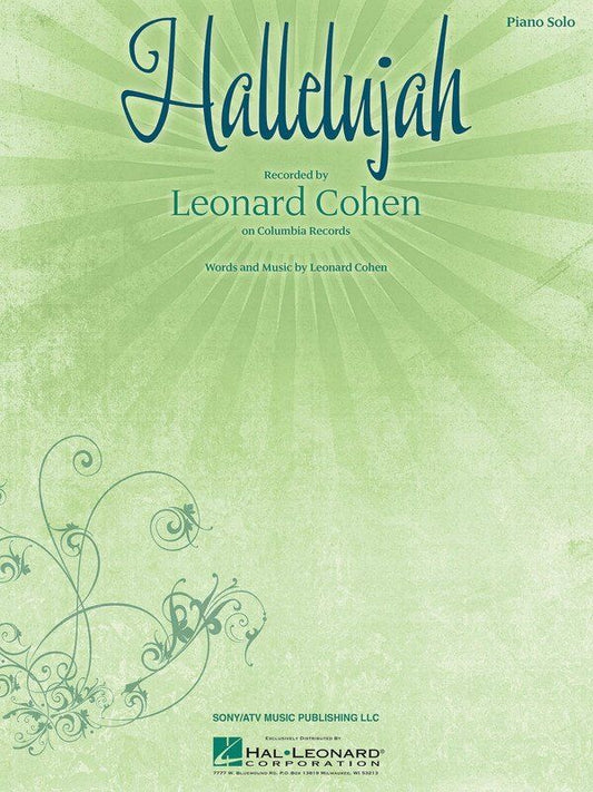Hallelujah Piano Solo Sheet Music by Hal Leonard, 8 Pages