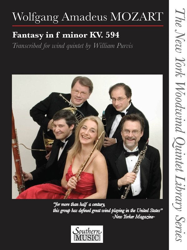 Mozart: Fantasy in F Minor, K. 594 — Woodwind Quintet (Southern Music Co.)