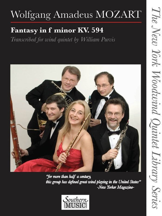 Mozart: Fantasy in F Minor, K. 594 — Woodwind Quintet (Southern Music Co.)