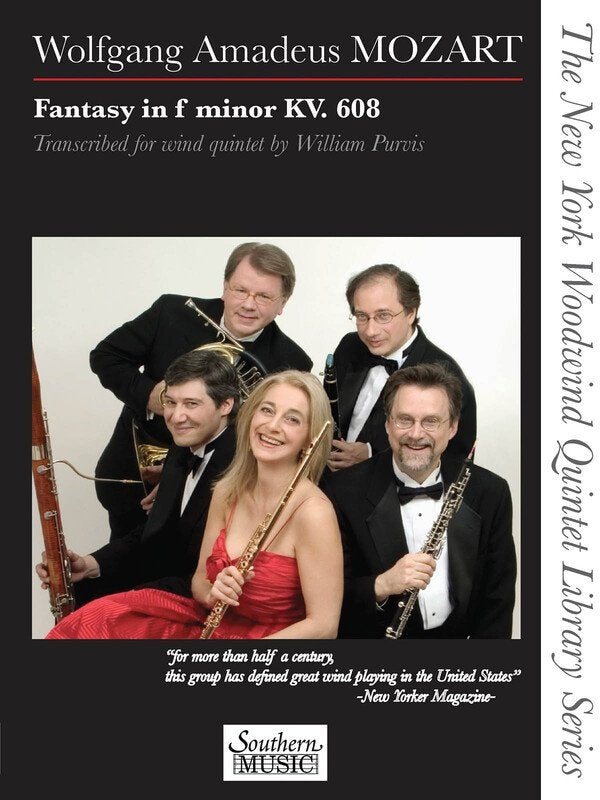 Mozart: Fantasy in F Minor, K. 608 — Woodwind Quintet (Southern Music Co.)