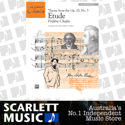 Theme From Etude Op 10 No 3 - Piano Solo — view 2