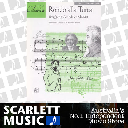 Rondo Alla Turca Simplified Piano Solo — view 2