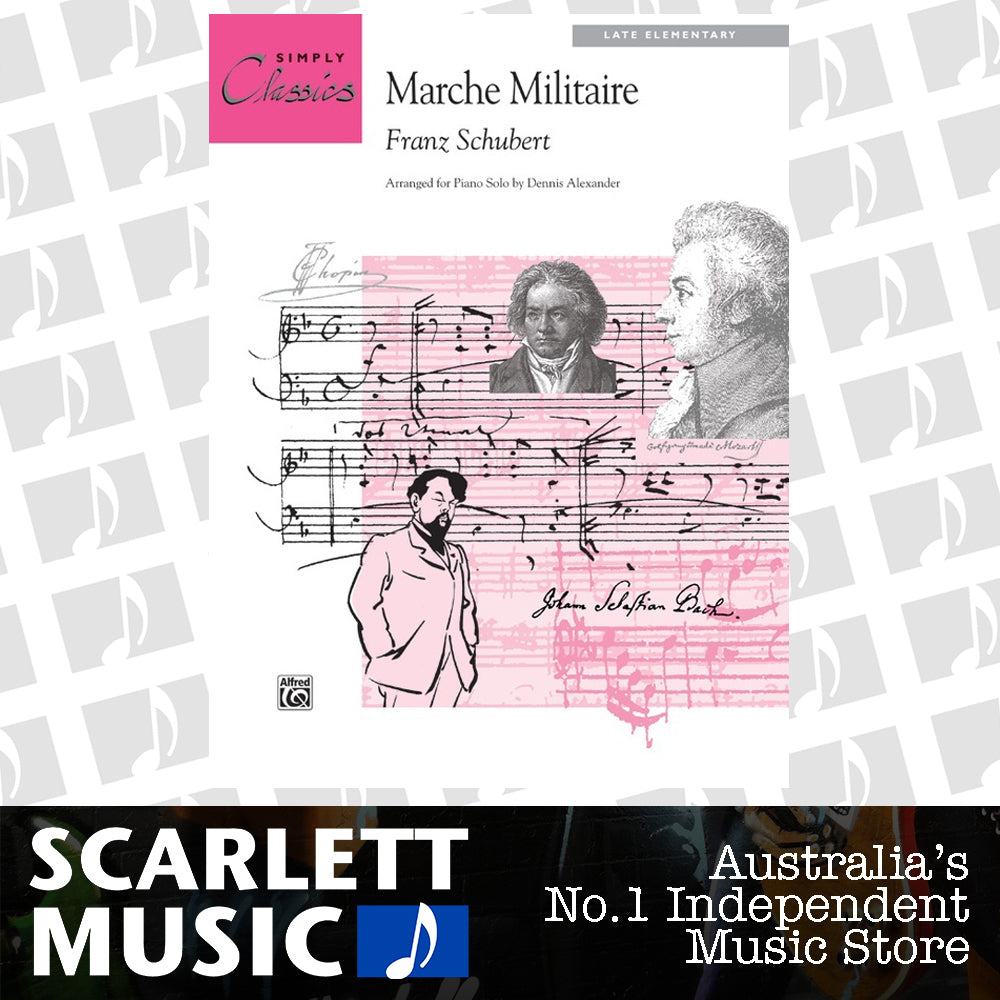 March Militaire Theme Late Elementary Piano — view 2