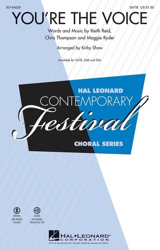 You're the Voice — SAB, arr. Shaw (Hal Leonard)