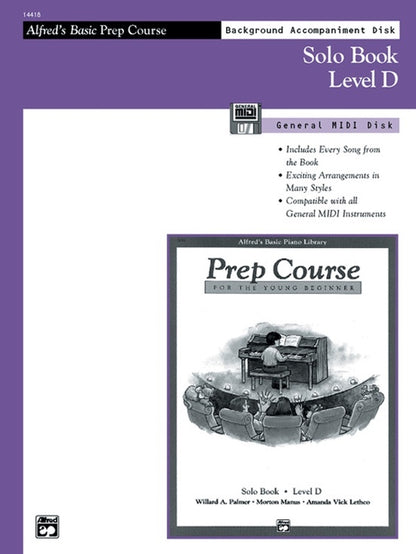Alfred's Basic Piano Library (ABPL) Prep Course Solo Level D General Midi