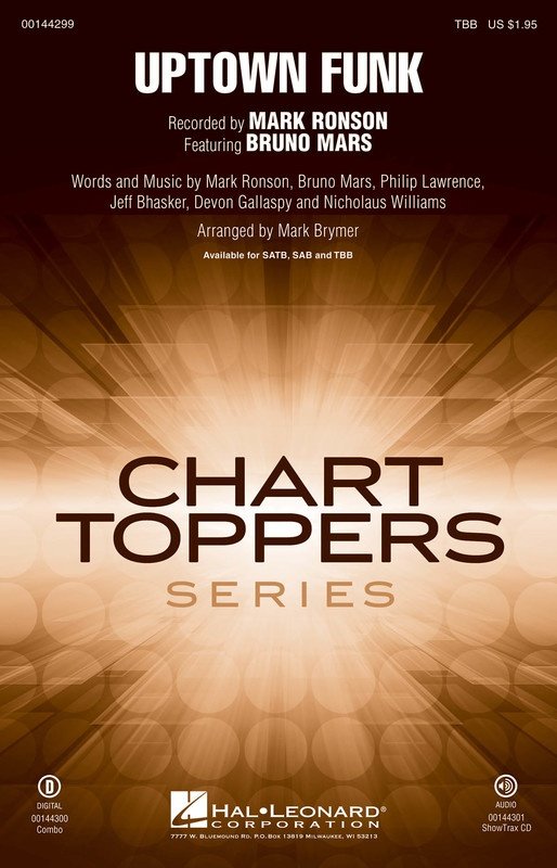 Uptown Funk — TBB Choral (Hal Leonard)