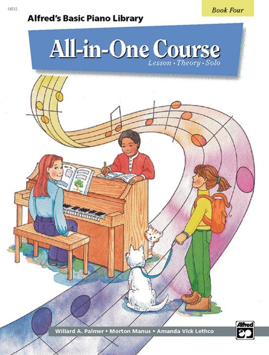 Alfred's Basic Piano Library (ABPL) All-In-One Course Book 4 USA Edition