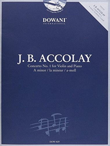 Accolay - Concerto No 1 In A Minor Book/CD