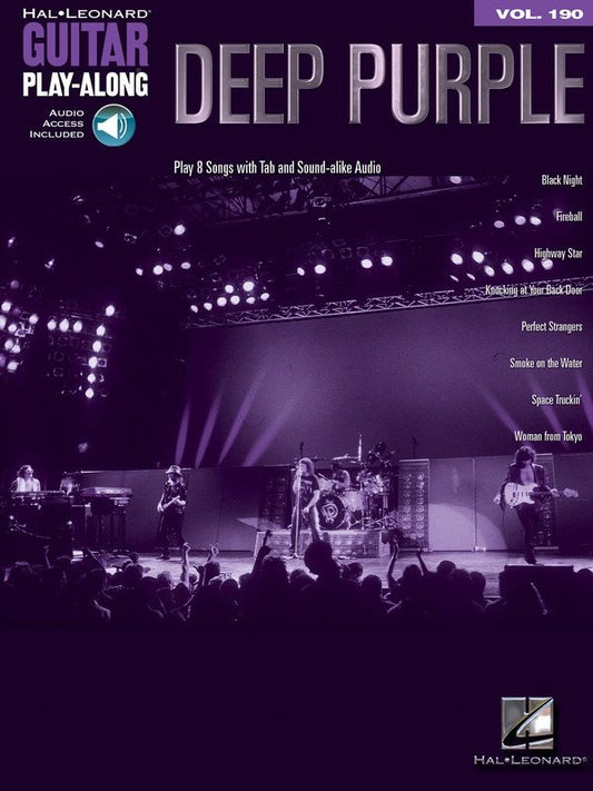 Deep Purple — Guitar Play-Along Vol. 190, Book/Online Audio (Hal Leonard)