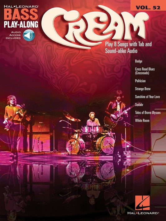 Cream — Bass Play-Along Vol. 52, Book/Online Audio (Hal Leonard)