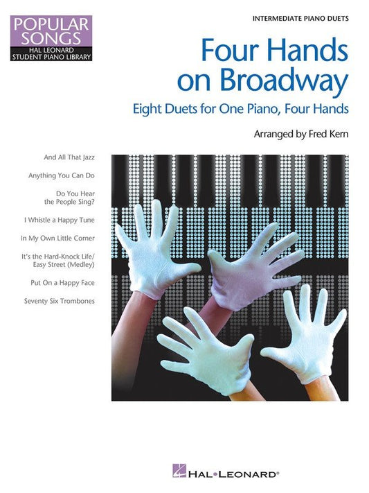 Four Hands on Broadway — HLSPL Popular Songs, Piano Duet (Hal Leonard)