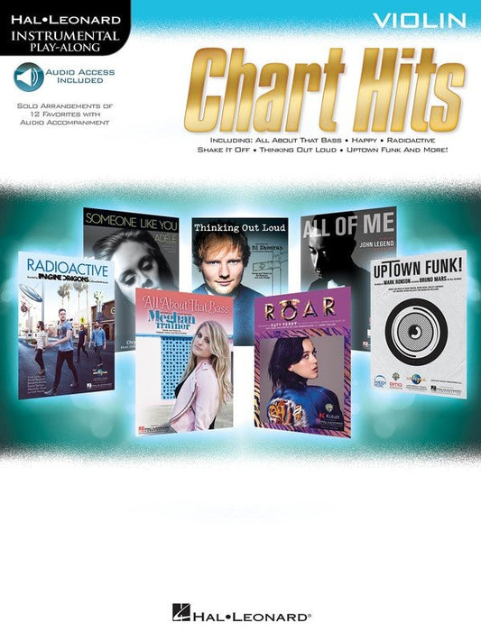 Chart Hits — Violin, Book/Online Audio (Hal Leonard Instrumental Play-Along)