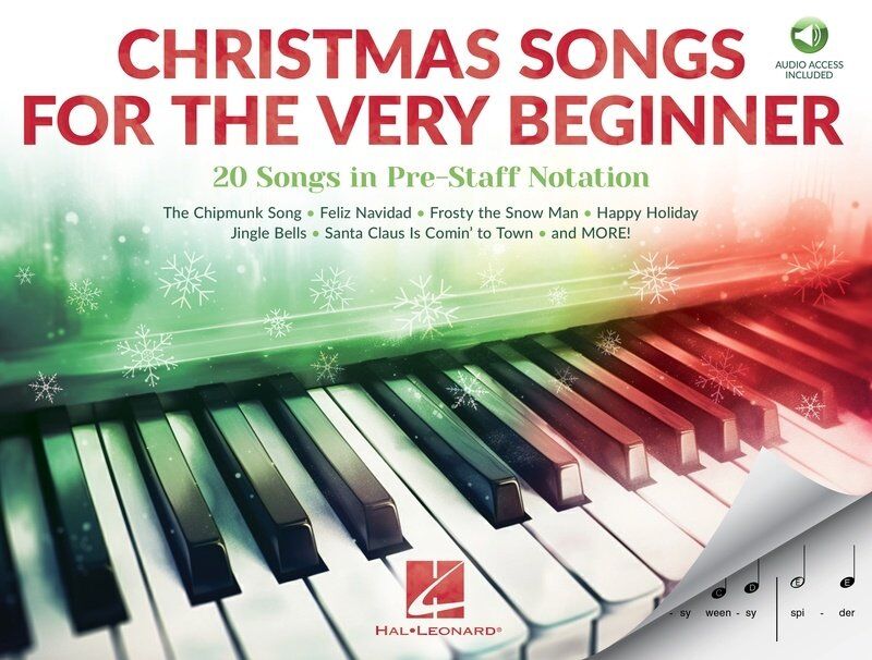 Christmas Songs for the Very Beginner Pre-Reading Piano Book