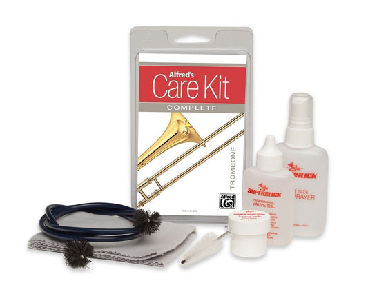 Alfred's Care Kit Complete For Trombone  Inc. Slide Oil & Grease, Cloth