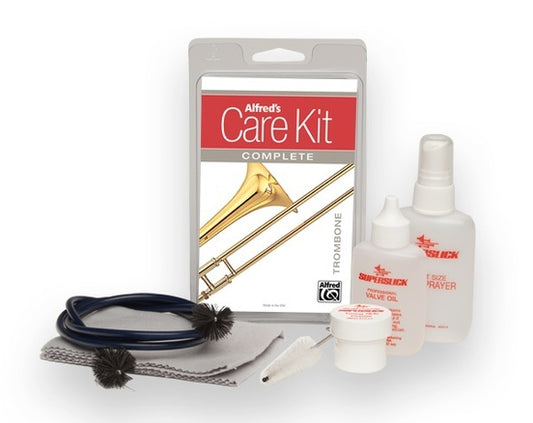 Alfred's Care Kit Complete For Trombone Inc. Slide Oil & Grease, Cloth