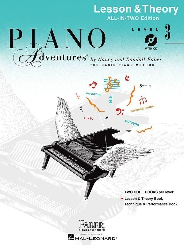 Piano Adventures All-In-Two, Level 3 — Lesson & Theory, Book & CD (Faber Piano Adventures)