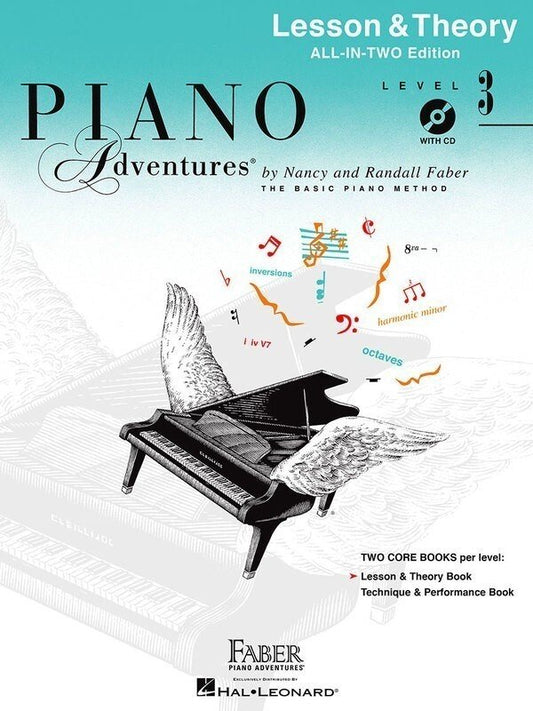 Piano Adventures All-In-Two, Level 3 — Lesson & Theory, Book & CD (Faber Piano Adventures)