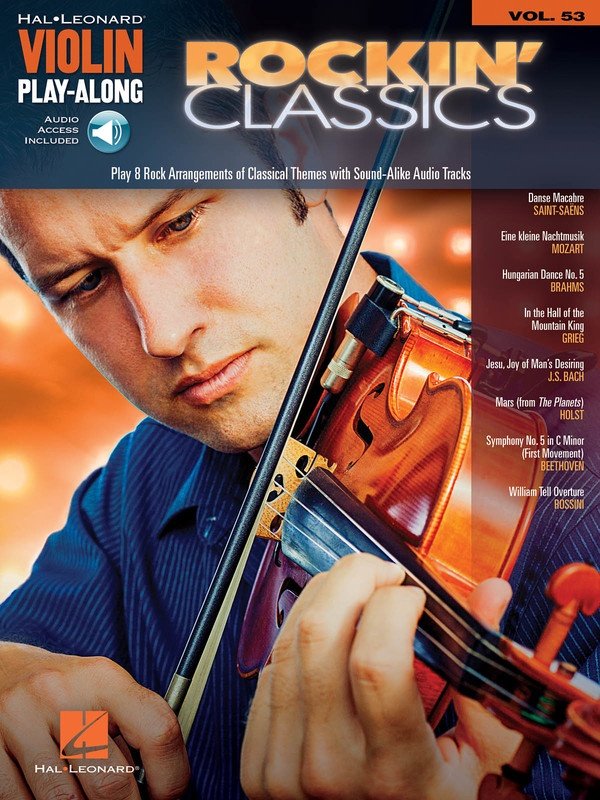 Rockin' Classics — Violin Play-Along, Vol. 53, Book/Online Audio (Hal Leonard)