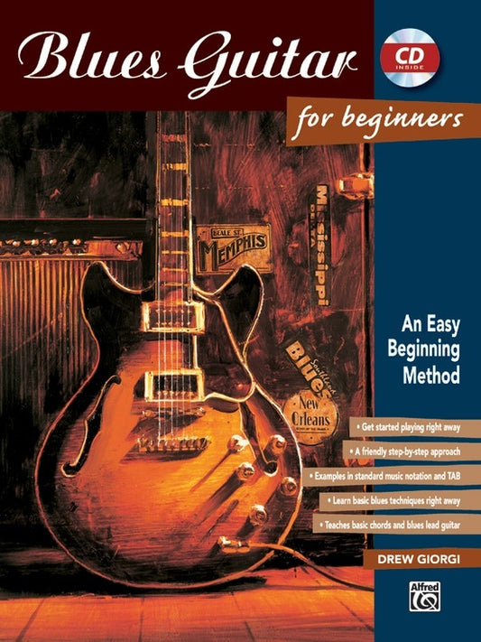 Blues Guitar for Beginners Book and CD