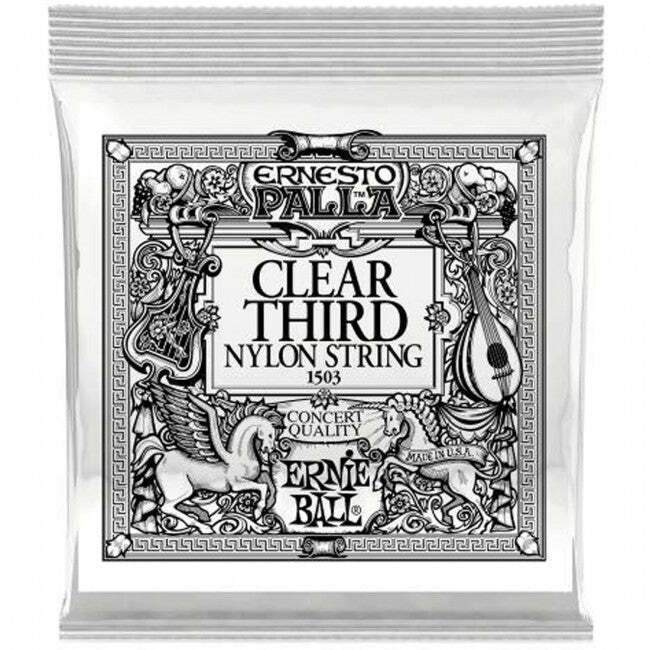 Ernie Ball 1503 Single Classical Guitar String Clear 3rd